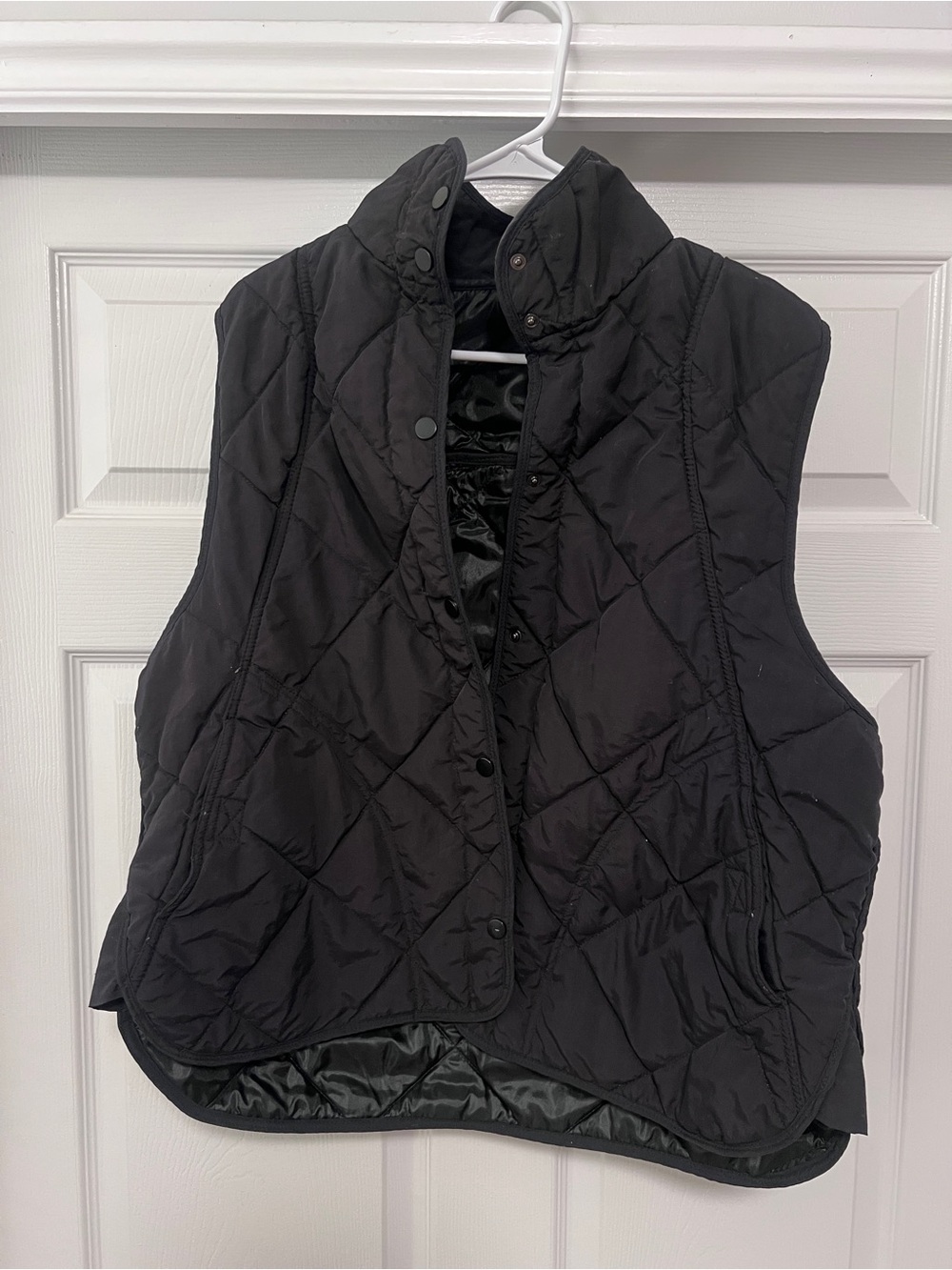 Quilted Black Puffer Vest